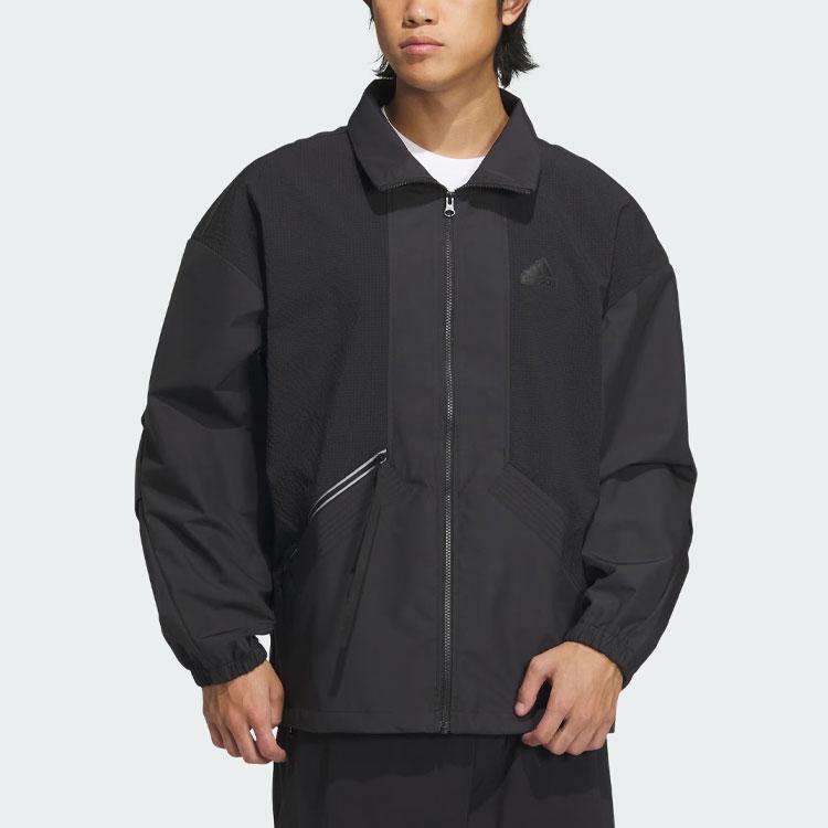 Adidas Fustl Jacket 8 Solid Logo Sports Casual Jacket Men Jackets Black IM9082