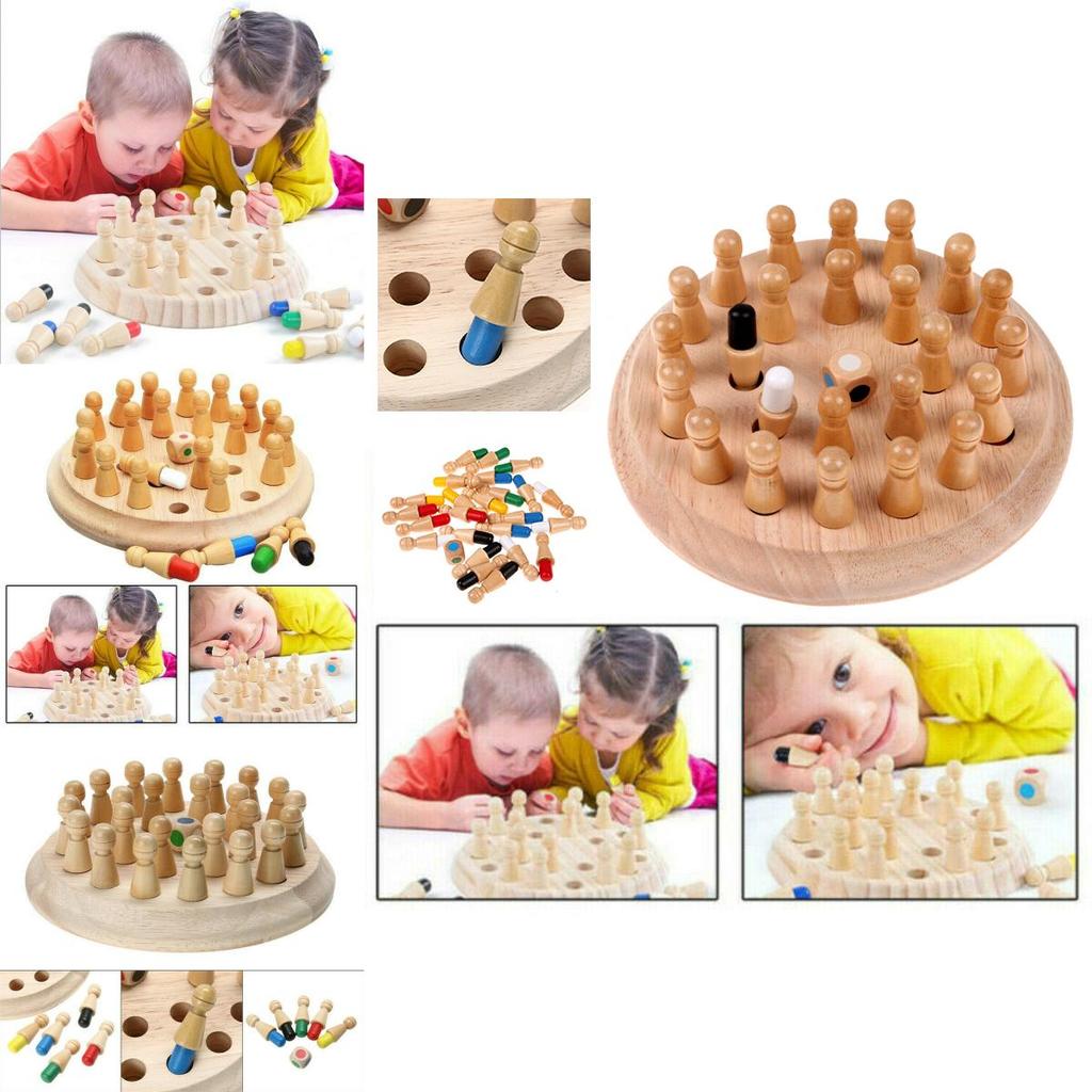 Pädagogisches Holz-Gedächtnis-Memory-Schachspiel verbessert die Gedächtnisfähigkeiten von Kindern