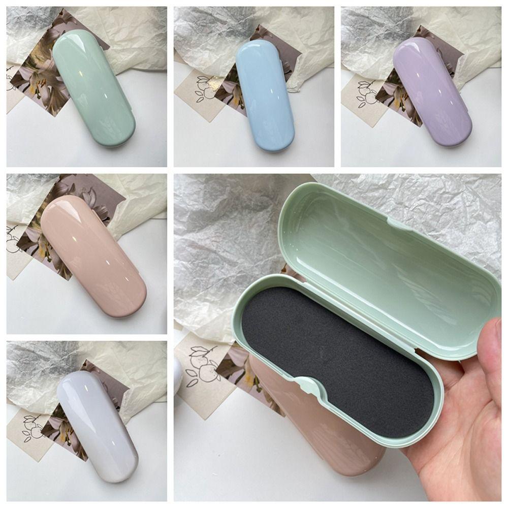 Solid Color Glasses Case Waterproof Eyeglasses Holder Portable Plastic Sunglasses Box  Daily