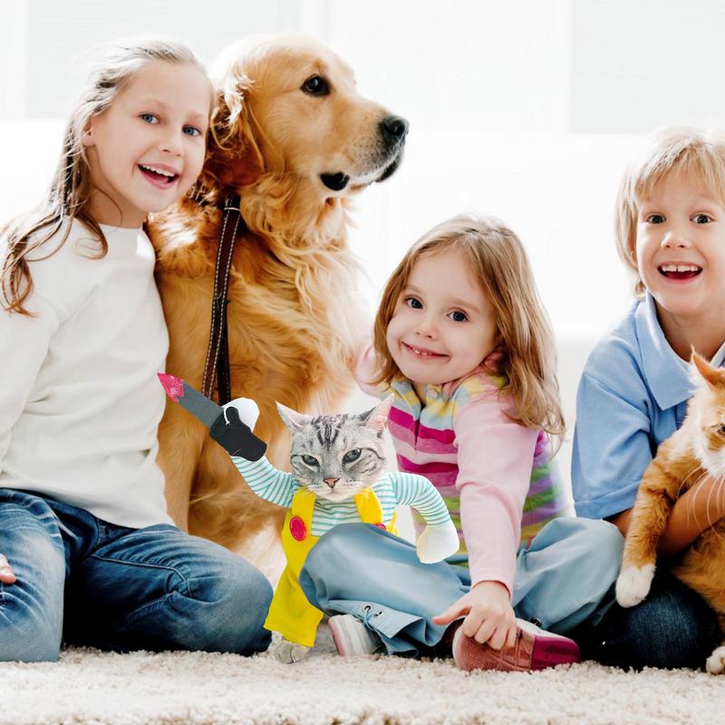 Halloween Cat Costumes Assassin Costume Novelty Cosplay Dog Clothes Photo Props Halloween Outfit For Cats & Small Dogs Party