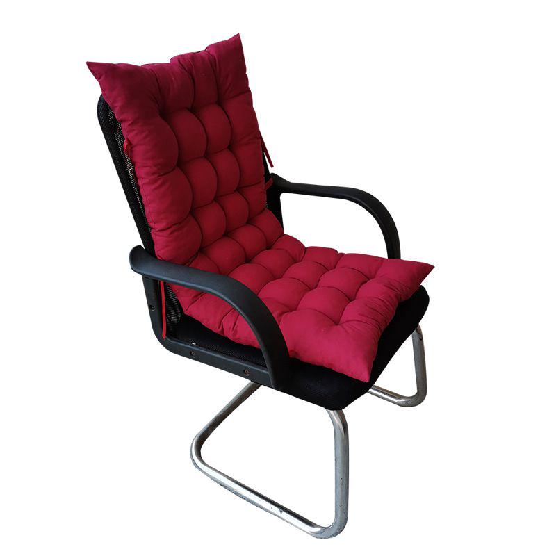 

Подушки для стула Спинка Мягкая Подушка для сиденья Офис Дом Коврик для стула Утолщенная подушка Wine Red