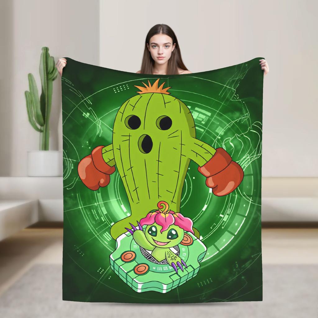 Digimon Plush Blanket Girls Boys Flannel Throw Blanket For Couch Chair Super Soft Quality Bedspread Gift