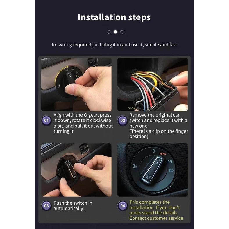 For Volkswagen VW Sharan 7M 7N 2001~ SEAT Alhambra Car Headlight Automatic Switch Accessories Upgrade Modificati 2007 2012