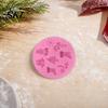 Festive Decoration Mold Christmas Silicone Mold, with 8 Christmas-Themed Shapes, Non-Stick Durable Handmade Soap Easy Clean for Chocolates Fondant