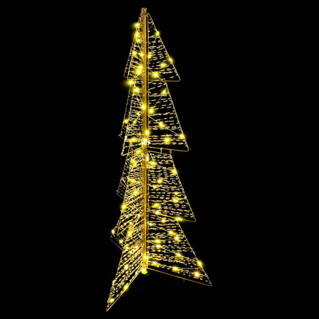 Christmas Tree with 100 LEDs Warm White 120 Cm PET