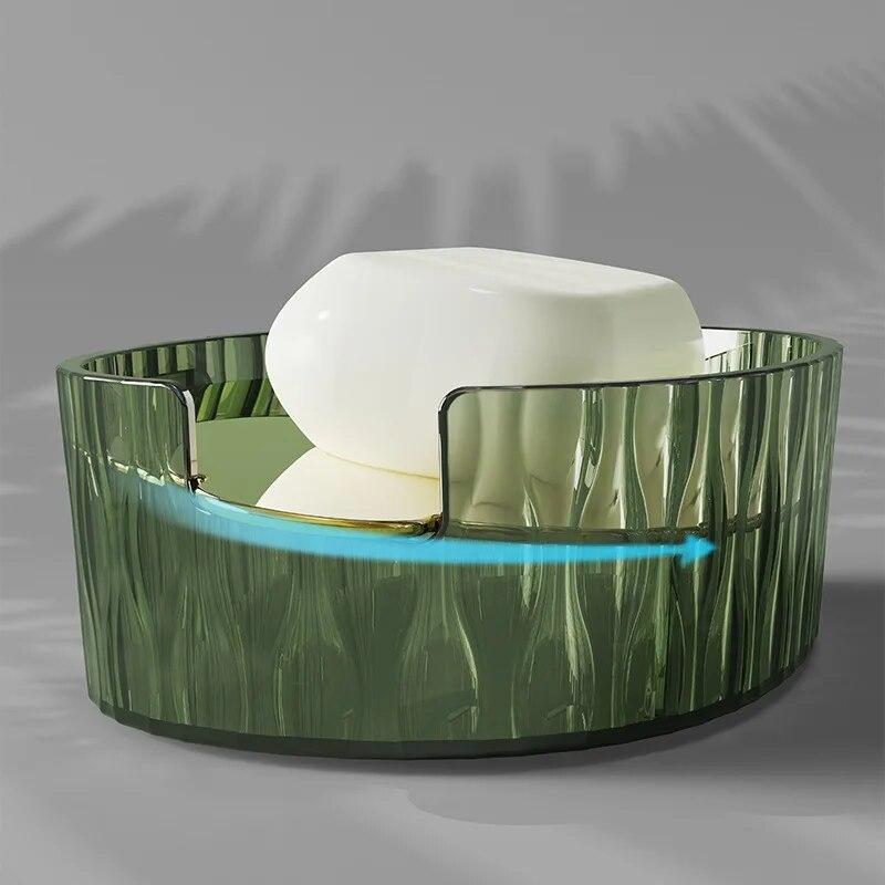1pc Soap Dish Soap Drain Tray Self Draining Soap Container Soap Drain Storage Rack Soap Dish Holder For Home Bathroom