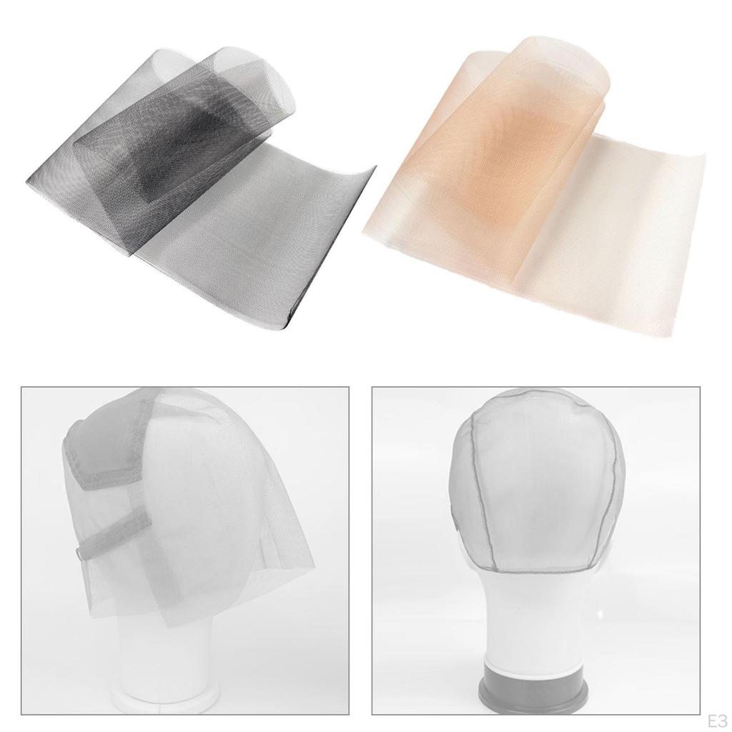 , Lace Mesh, 36.22inchx7.87inch Durable Hairnet for Making Hair Piece Cap Material