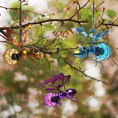 Startistice Hängende Fee mit Leuchtenden Käfer-Ornamenten - Gartendekoration