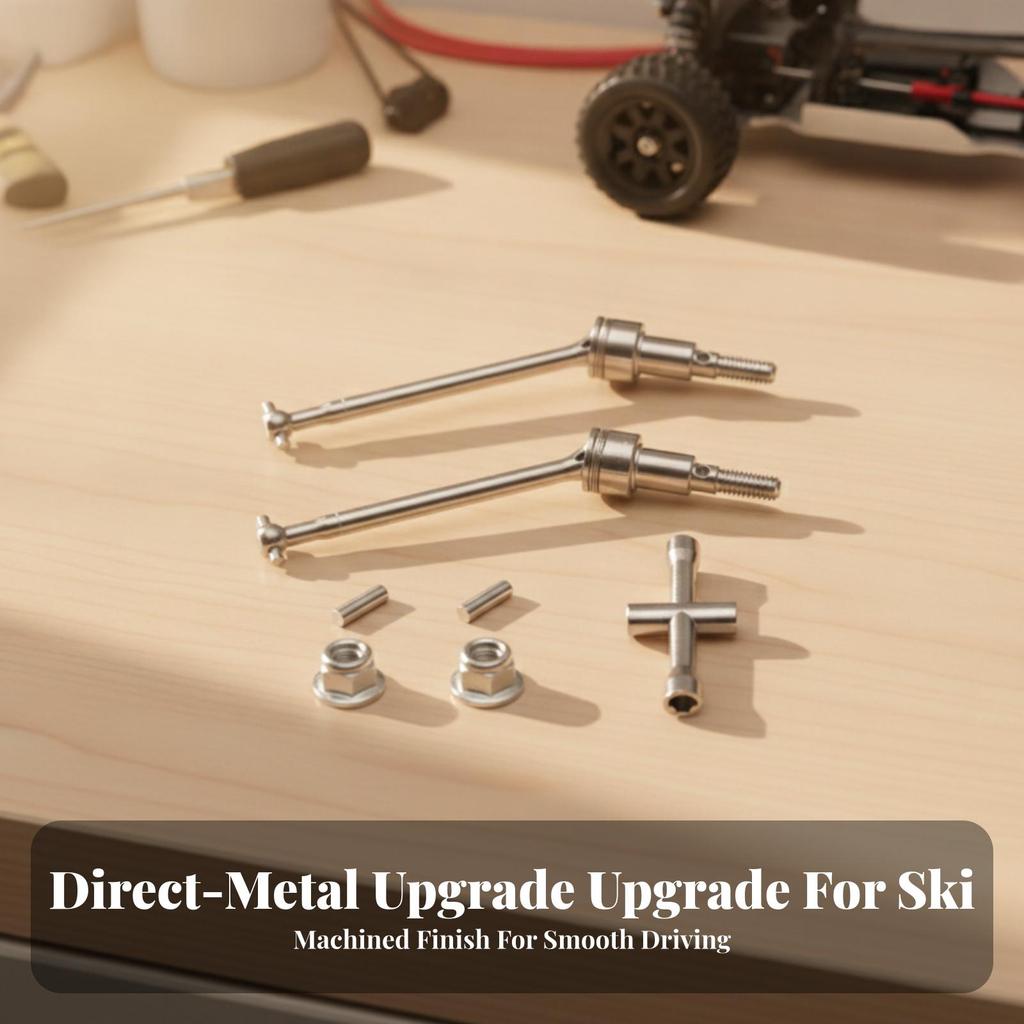 RC Drive Shaft with Cross Wrench Sturdy Assembly Driveshaft Alloy