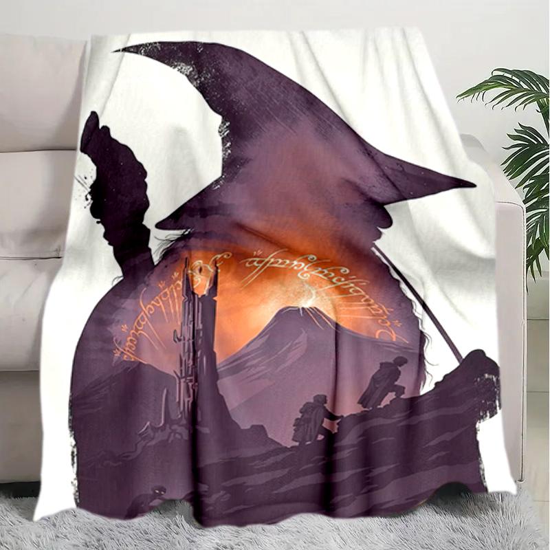 1PC The Lord of the Rings blanket, all-season lightweight home office outdoor nap multifunctional blanket, Christmas gifts