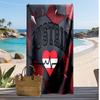 Österreich Fußball Druck Strandtuch Schnelltrocknend Super Saugfähig Weiches Badetuch zum Schwimmen Strand Reisen Fan Souvenir Geschenk