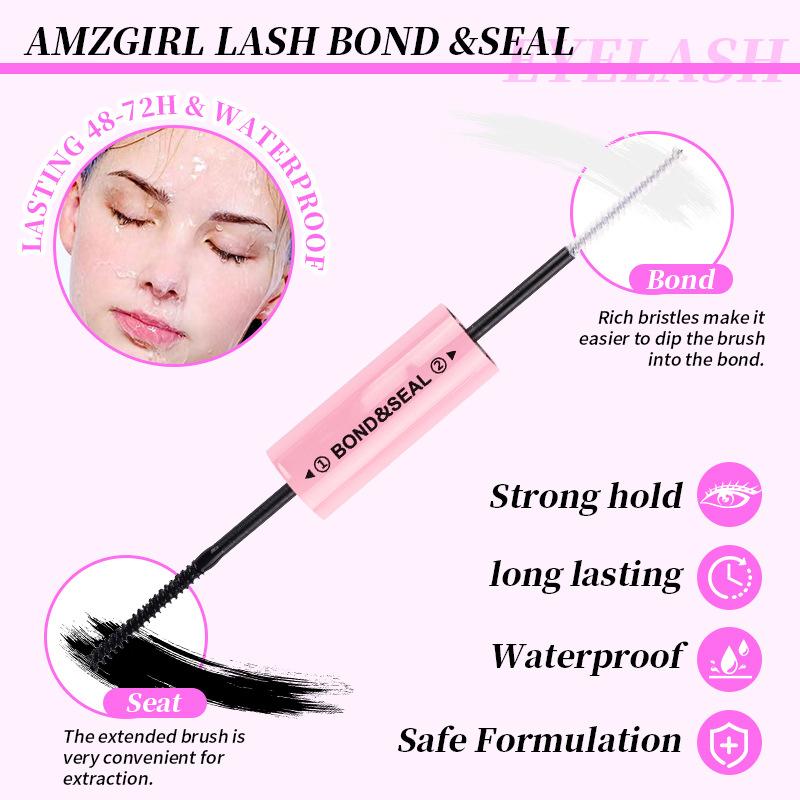 Diy Eyelash Glue Set, Natural Thick 280 Clusters Segmented False Eyelashes