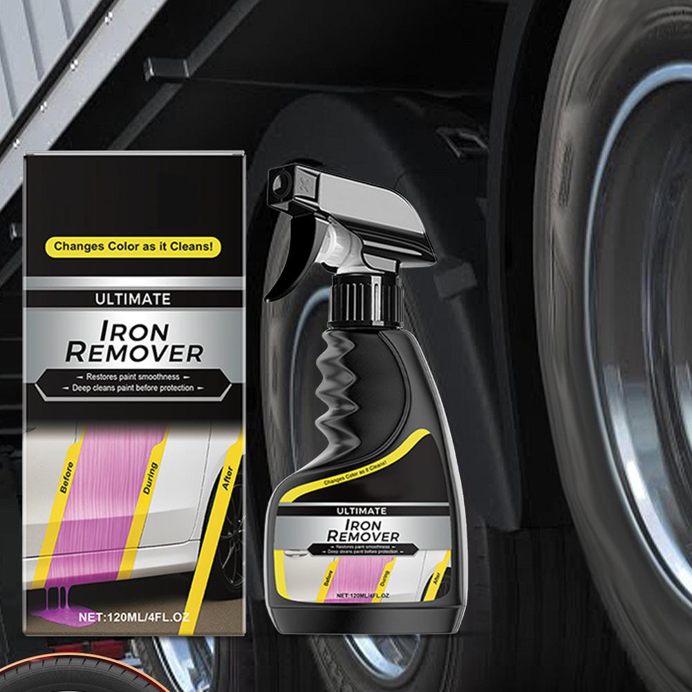 Car Rust Remover Car Wheel Care Quick Remover Car Exhaust Pipe Rust Removal Spray Clean Metal Iron Powder Stains