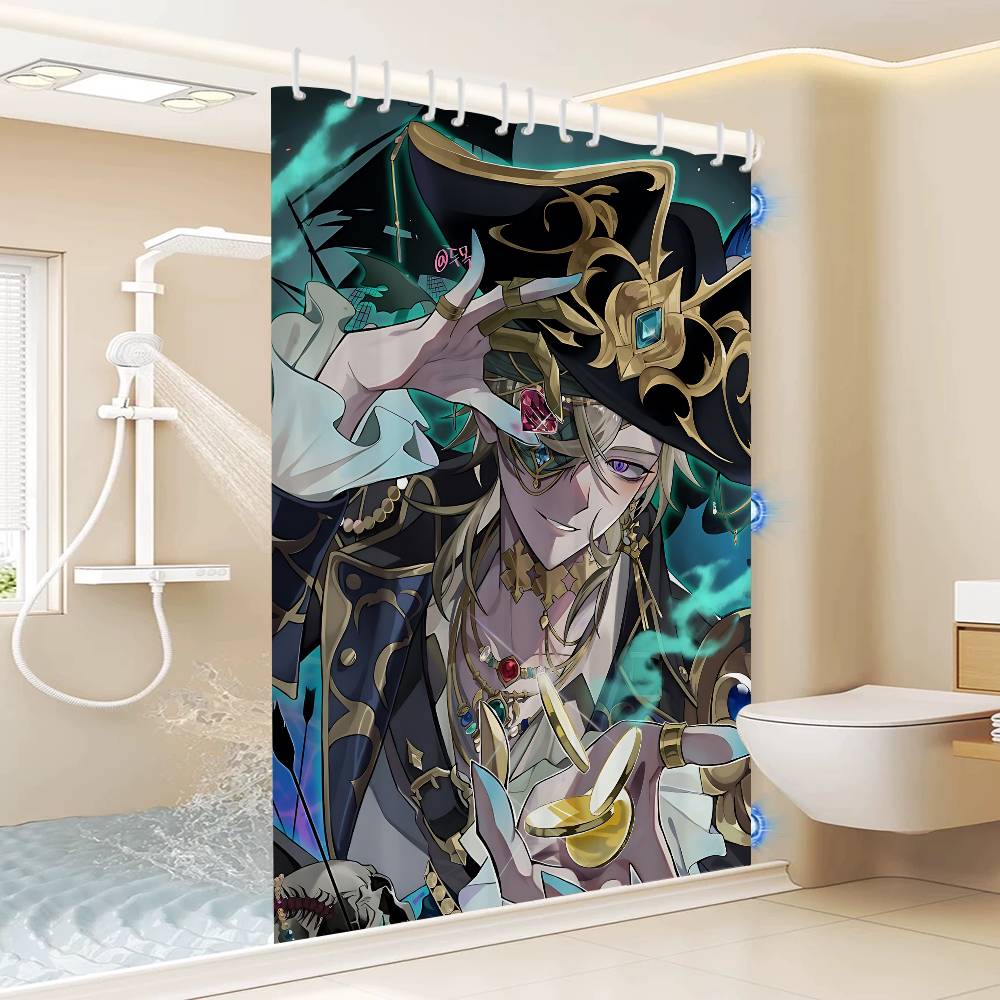 Honkai Star Rail Game Simple Shower Curtain Bathroom Shower Curtain Easy To Clean And Scrub Polyester Waterproof Light Opaque