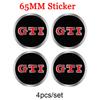 2025 Caldo 4 Pezzi 56/60/65mm Adesivi Coprimozzo Centrale per Cerchi Auto Emblema Tappo Mozzo Per Volkswagen VW R Line GTI Golf 5 7 Caddy Passat Polo T
