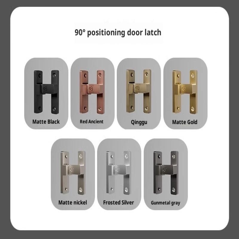 Latch Deadbolt Indoor Non-Punch Door Lock Bathroom Sliding Door Buckle Sliding Door Snap Old-Fashioned Surface-Mounted Room Door