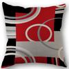Abstract Modern Geometric Pillow Cover - Witch Hat Pumpkin With Bats, Zip Closure Cushion Case, Machine Washable7.14