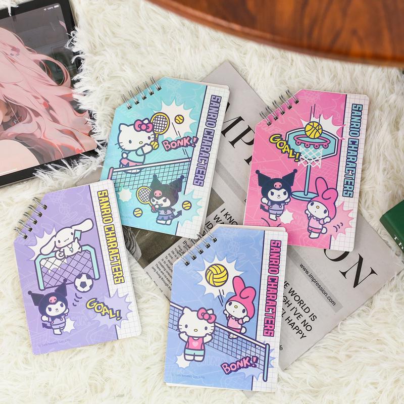 Sanrio A6 Angled Coil Cartoon Memo Notebook