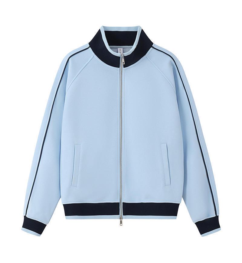 

380G Retro Cotton Color Block Stand Collar Zipper Jacket - Customizable Men s Fashion L