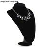 Velvet Black Necklace and Pendant Display Stand