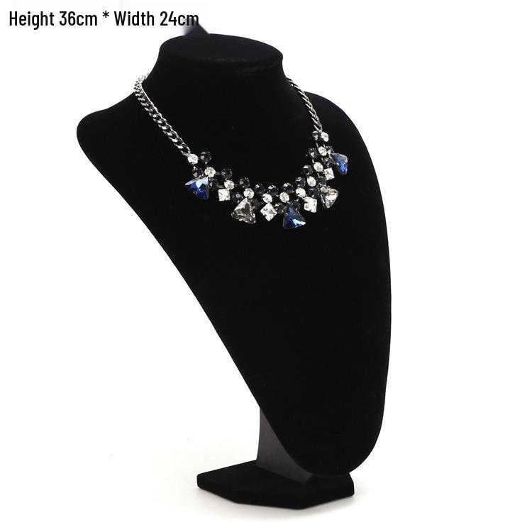 Velvet Black Necklace and Pendant Display Stand