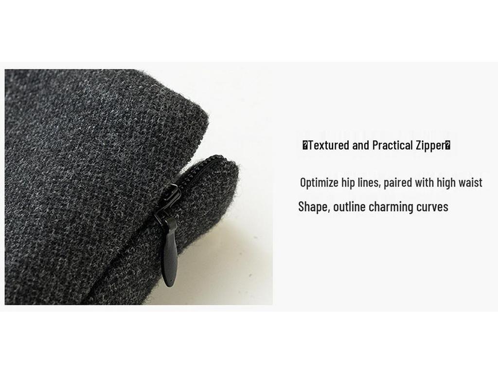 2025 Autumn/Winter High Waist Stretch Woolen Skirt Shorts for Adults