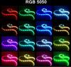 Светодиодная лента DC 5V USB 1 метр 5050 Водонепроницаемая RGB LED подсветка Гибкая 50 см 1 м 2 м добавить 3 17-клавишный пульт для подсветки телевизора