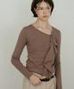 MAKE A TOAST Ruffle Detail D-Shirt Brown Mbefto009Br