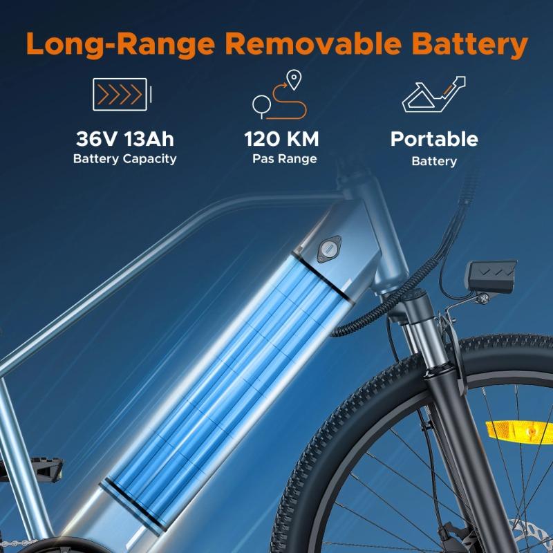2025new ENGWE MileTrail 1 Electric Bicycle 250W Motor 36V13AH Lithium Battery High Carbon Steel Electric Bike 26 Inch Tire Ebike