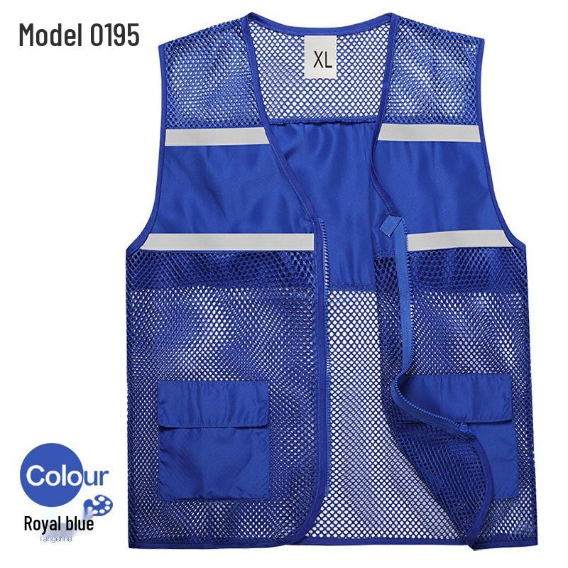 Breathable Summer Reflective Mesh Vest for Volunteer and Work Activities