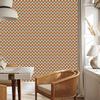Red and coral triangles wallpaper for living room and bedroom 50x1000