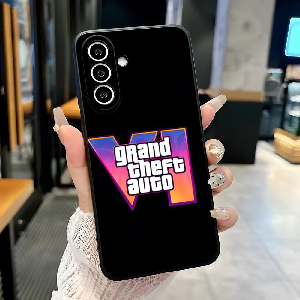 Husă de telefon Grand Theft Auto GTA V Pentru Samsung A25 A13 A33 5G A54 A36 A35 A56 A52 A14 Antișoc Capac Moale