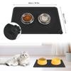 Silicone Pet Food Mat for Dogs and Cats, Non-Slip Waterproof Feeding Placemat, Easy To Clean, Durable Small Animal Bowl Mat