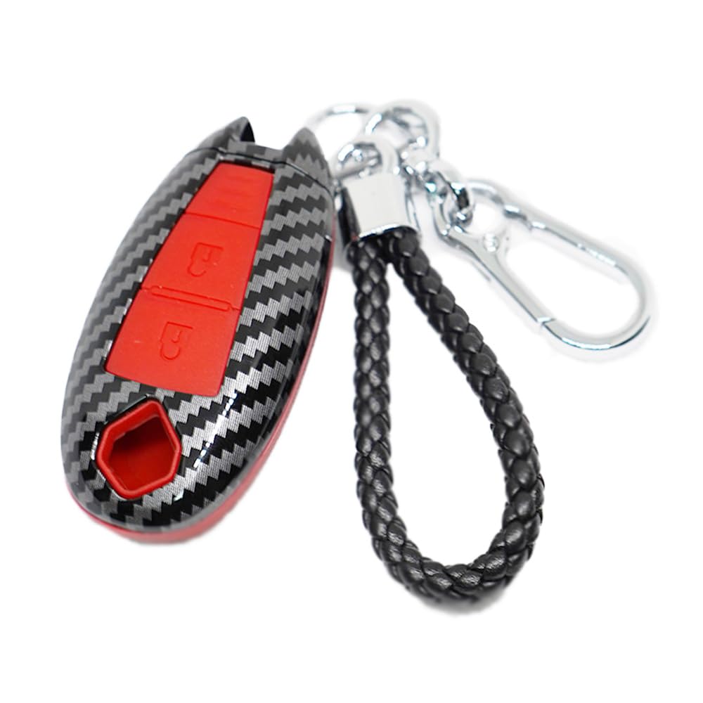 Suzuki Car Key Cover Carbon Style Design Smart Key Protective Case for Jimny Crosby