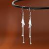Triangle Tassel Silver Earrings: 2022 Lightweight Luxury Summer Studs for Women