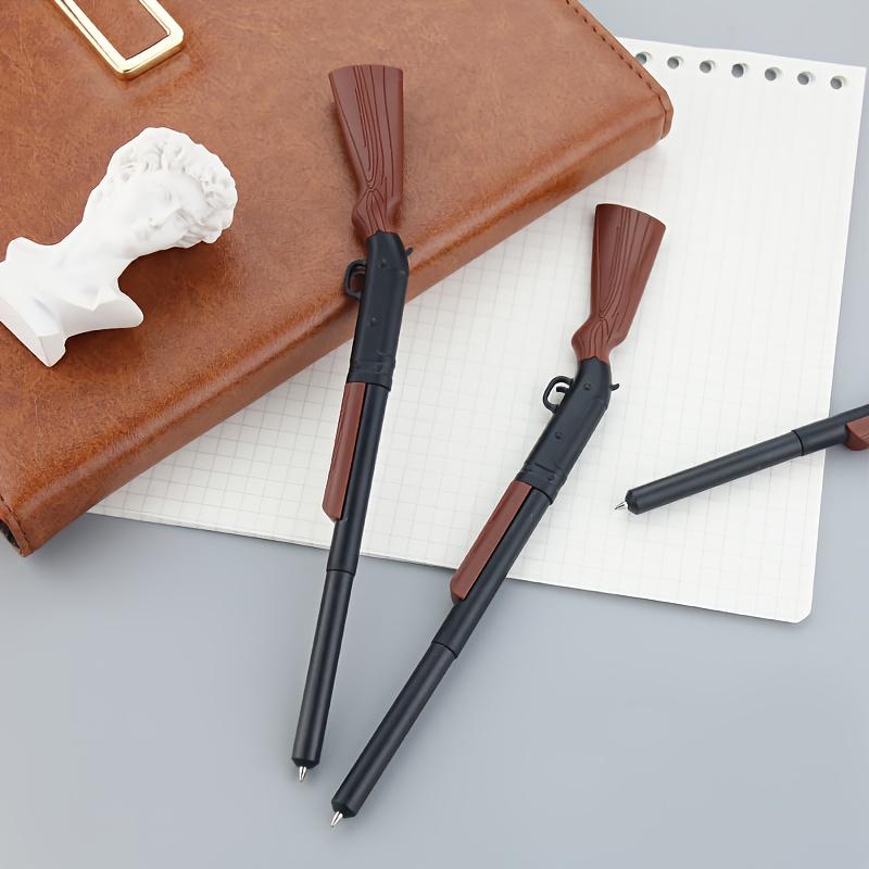 5 pièces Design Unique Écriture Fluide Stylo Pistolet, Pistolet Stylo, Instrument d'Écriture, Fournitures de Bureau, Stylo Élégant, Papeterie Amusante, Stylo à Bille