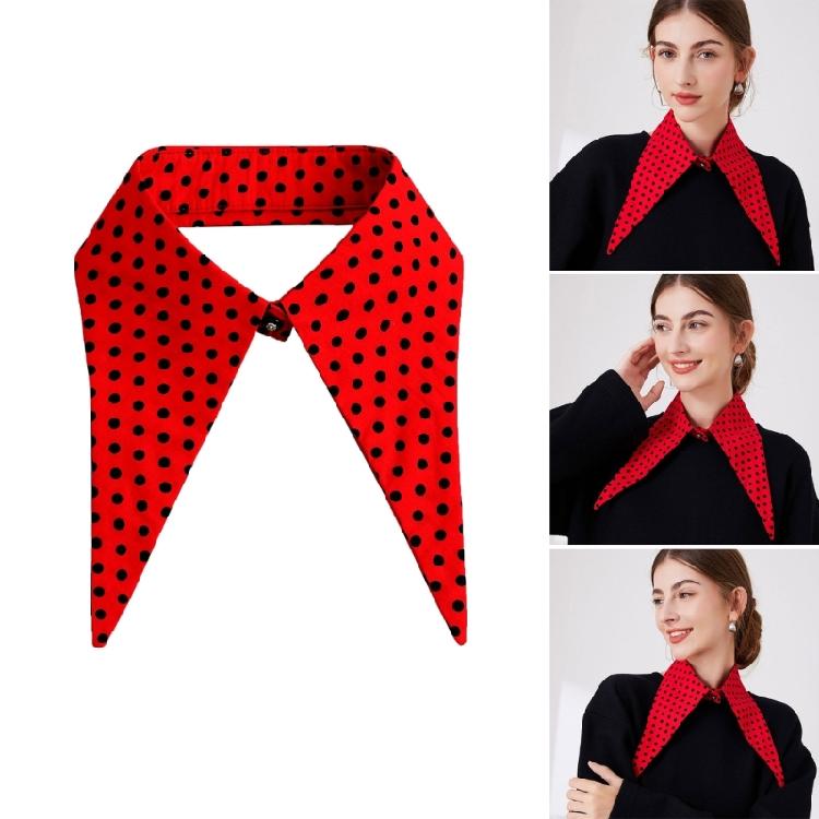 Mode Revers Faux Kragen Dekorative Kragen für Kleid Abnehmbar Gepunkteter Falscher Kragen Damen Halbshirt Oberteil Bluse Kragen