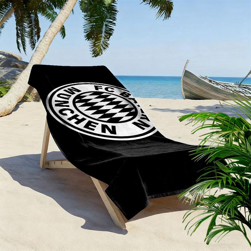 Asciugamano da Spiaggia Stampa Bayern Monaco, Asciugamano Grande Morbido Asciugatura Rapida per Spiaggia Campeggio Nuoto