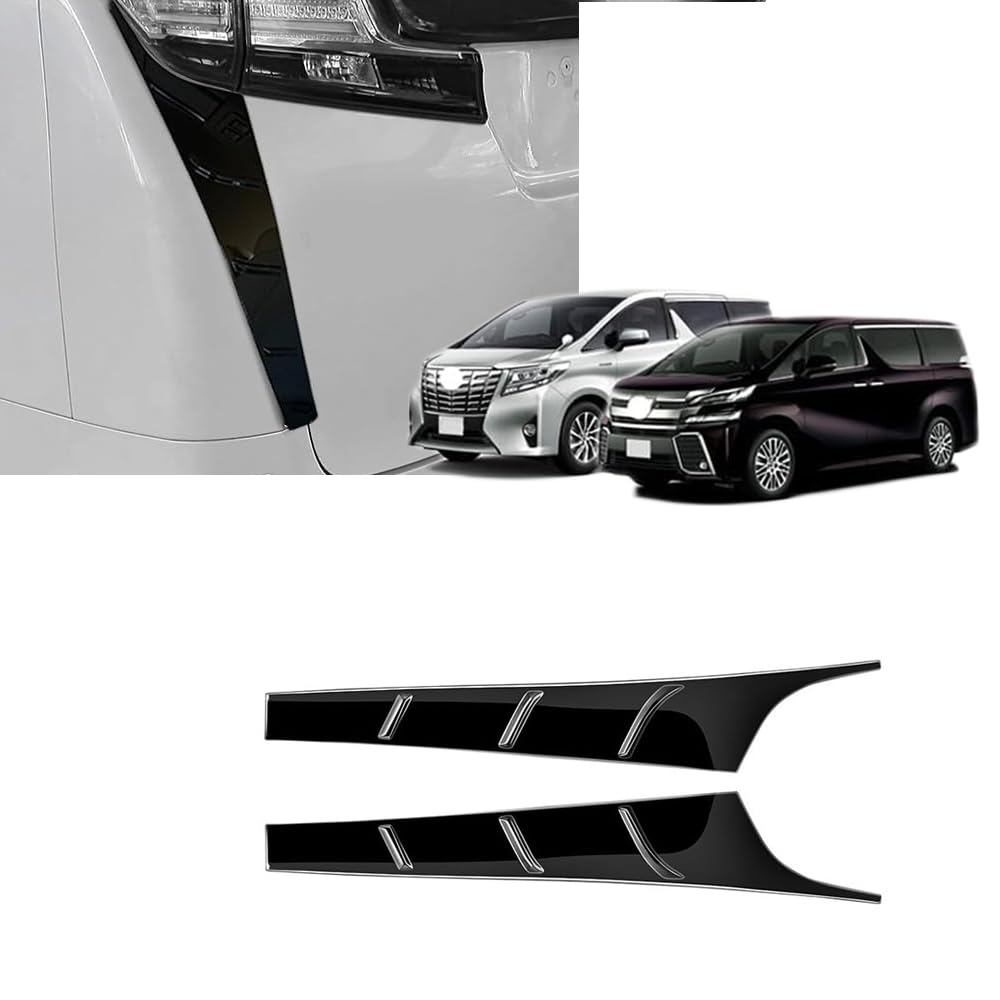 FOR New Alphard 30 Series and Vellfire 30 Series Custom Rear Taillight Lower Pillar Bright Taillight Trim Stainless Specially Designed for the New and