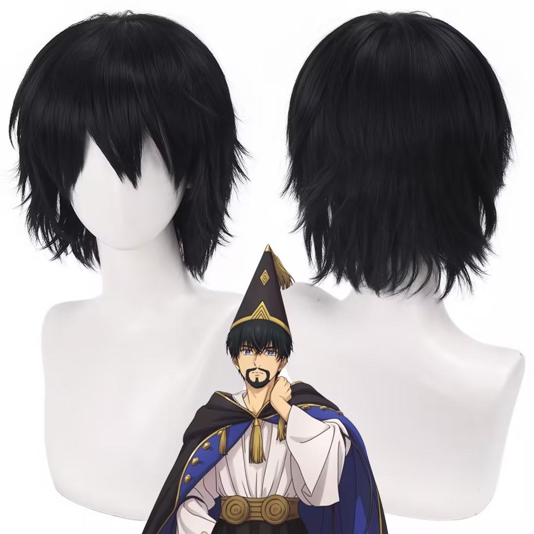 Atelier Agott Fantasy Richeh Cosplay Pruik Volwassen Heksenhoed Olruggio Qifrey Coco Pruiken Halloween Carnavalskostuum Accessoires white