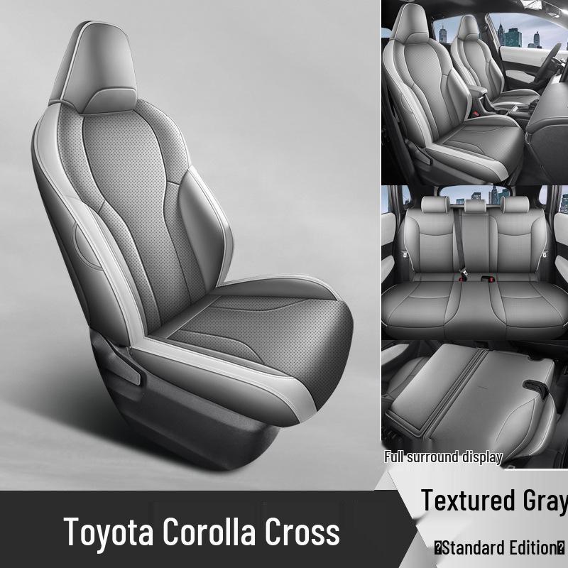 2026 Toyota Corolla Cross All-Season Leather Seat Covers - Full Coverage Interior Cushions