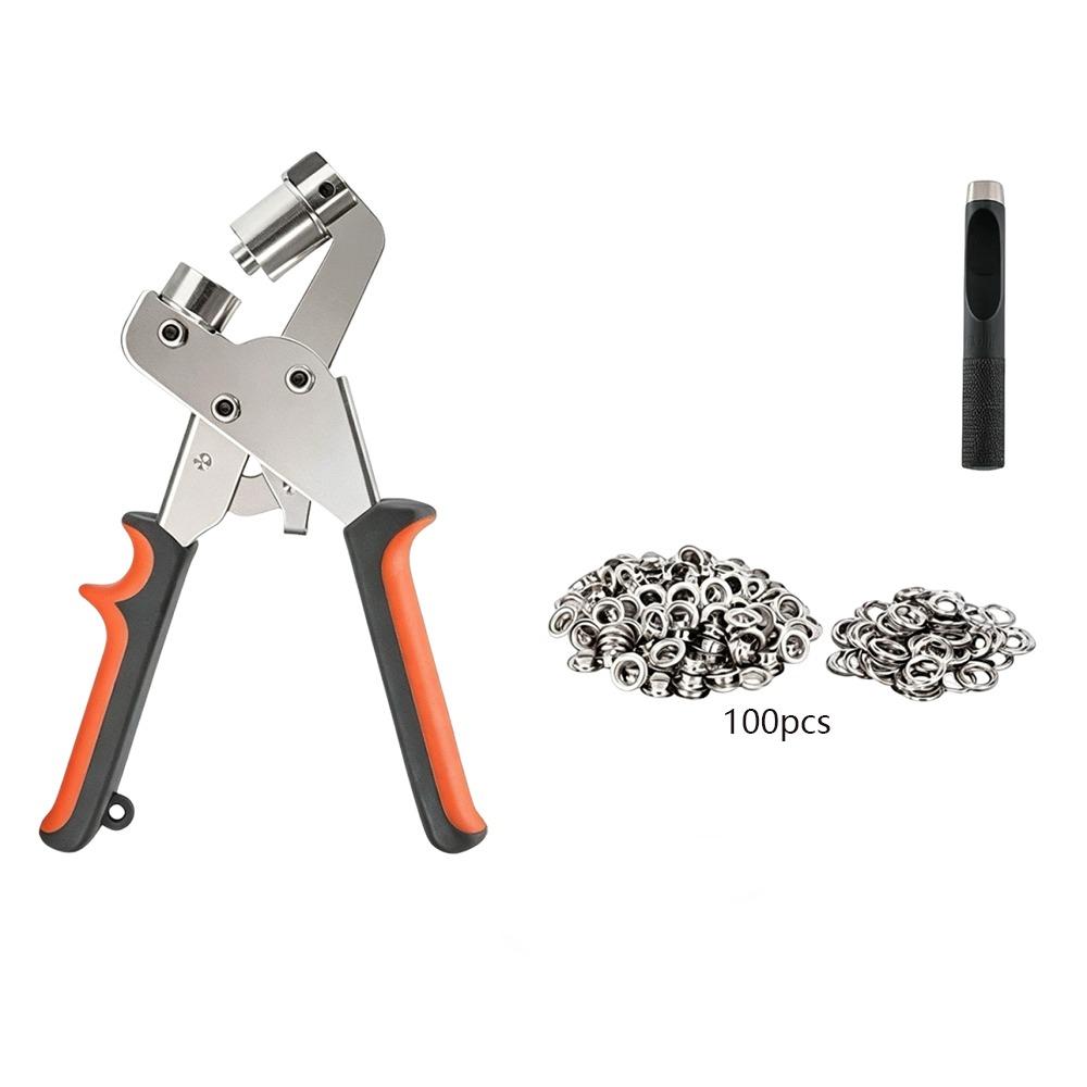 Manual Press Grommet Eyelet Plier Kit 10mm Eyelet Hole Punch Pliers Eyelet Installation Tool Style 1