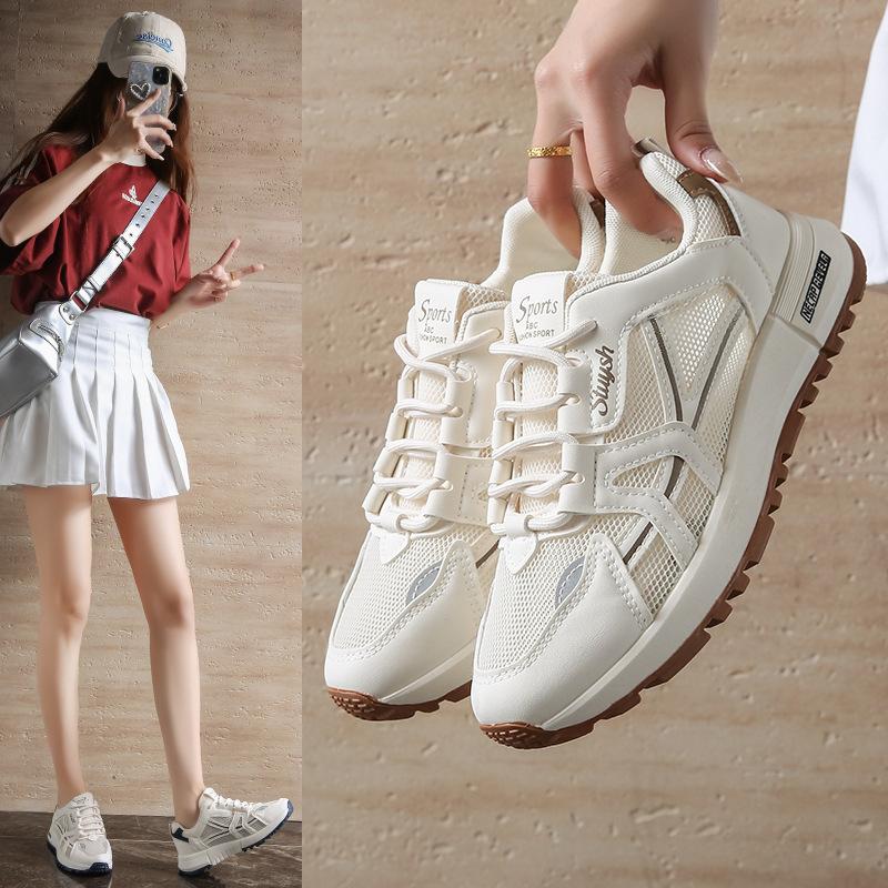 Fashion Women's Designer Shoes Summer Lace-up Breathable Soft Sneakers Woman Non Slip Platform Running Sport Shoe Tenis Basketball Shoes