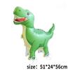 4D Dinosaur Dog Cat Standing Foil Balloons Animals Walking Balloon with Wheel for Kids Birthday Party Decoration Baby Shower