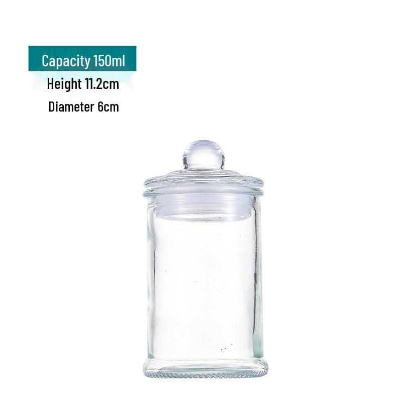 Large Capacity Moisture-Proof Glass Storage Jar for Tea, Grains, and Cereals