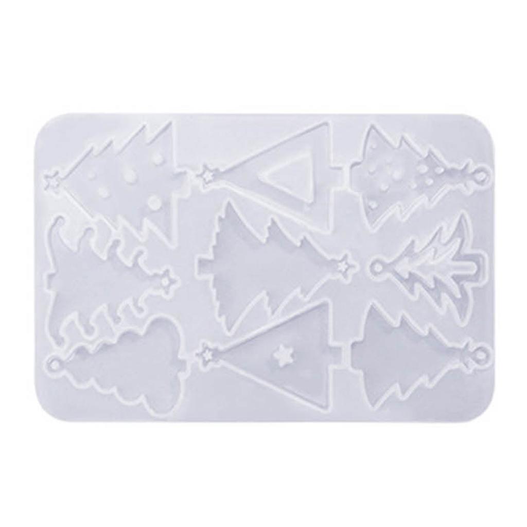 Ohrring Anhänger Silikonform DIY Weihnachtsanhänger Kristall Epoxidharz Schmuckherstellung Formen Handgefertigte Schlüsselanhängerform