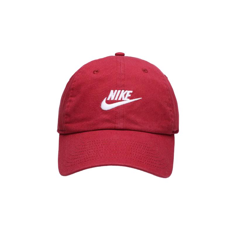 Nike Cotton Baseball Caps Unisex Pomegranate Red Casual 913011-690