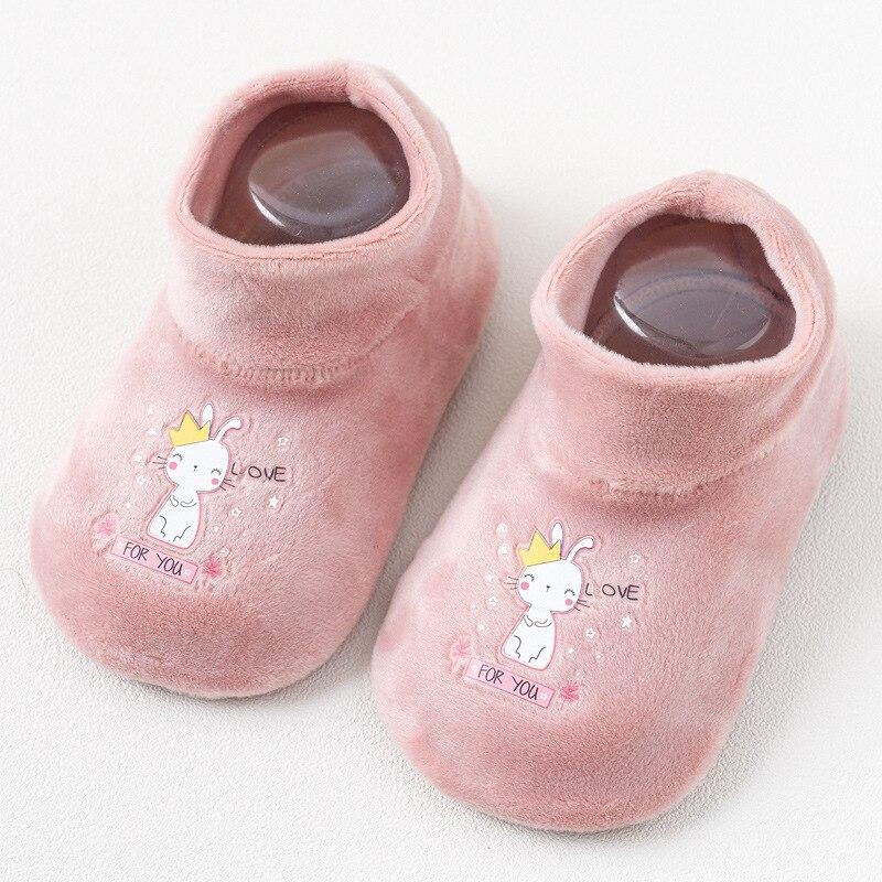 Baby Floor Hrubé ponožky Deti Batoľa Kreslené Pohodlné Protišmykové ponožky Sálová obuv Ponožky Jeseň Zima Plus Velvet