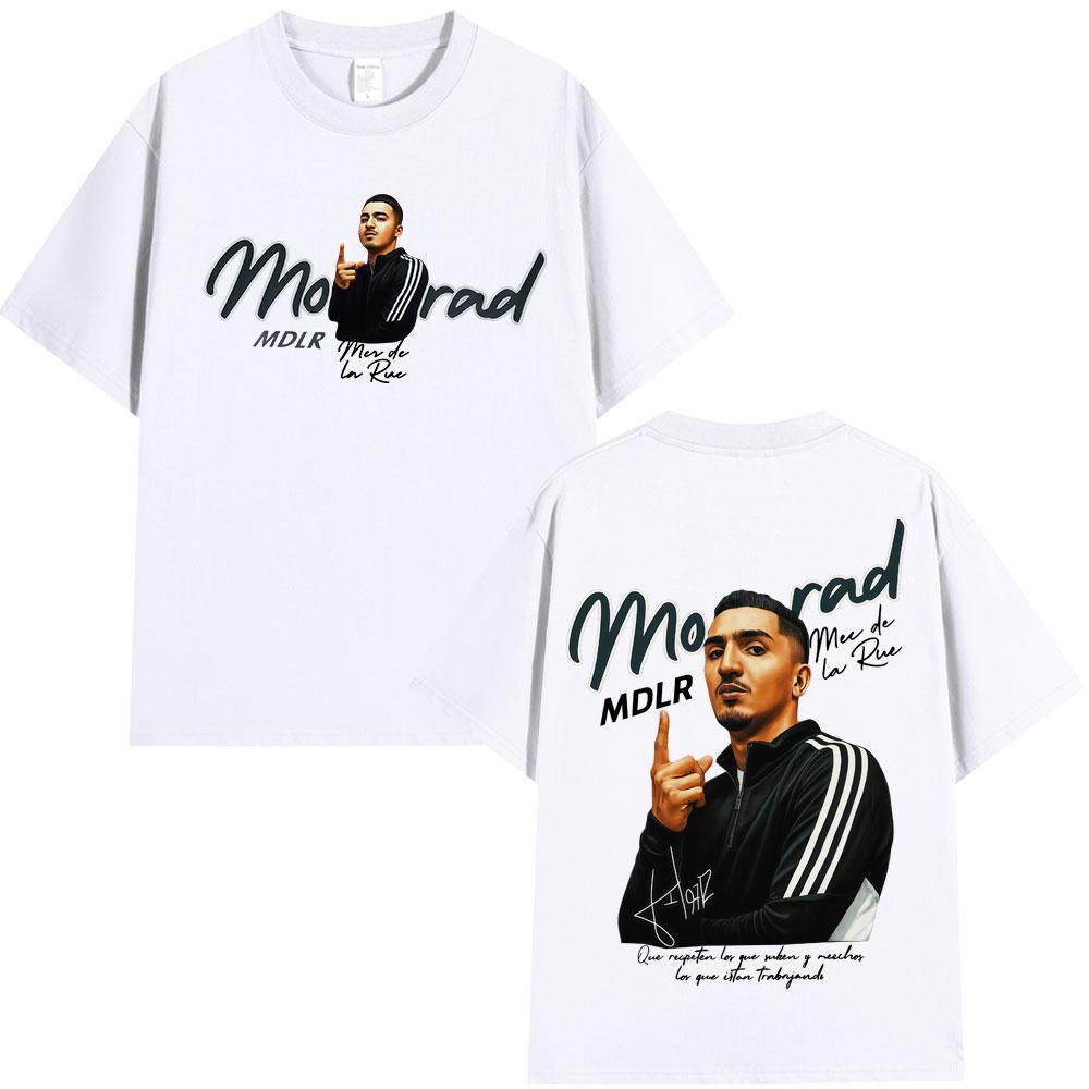Rapper Morad Mdlr Tour Merch Short Sleeve T Shirt Unisex Unisex Harajuku Tops Vintage Aesthetic Graphics Tshirt Cotton Tees