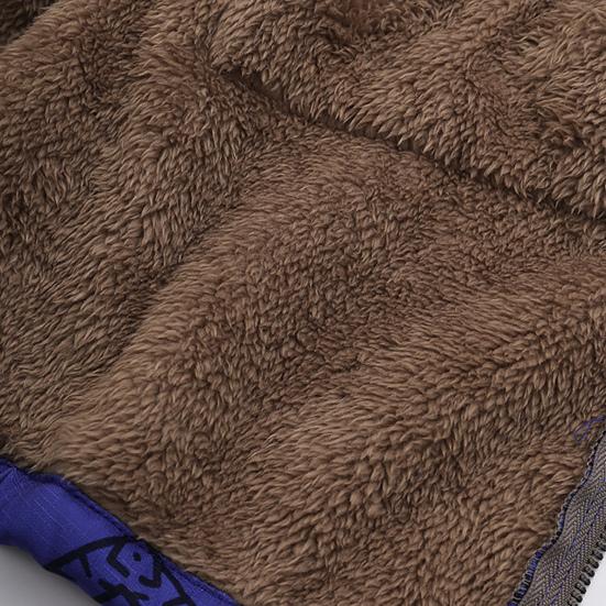 Damenmantel Reißverschluss Plüsch Vintage Ethno Warm Mit Kapuze Winterjacke für den täglichen Gebrauch